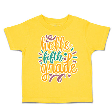 Toddler Clothes Hello Fifth Grade Style A Toddler Shirt Baby Clothes Cotton