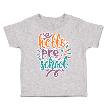 Toddler Clothes Hello pre School Toddler Shirt Baby Clothes Cotton