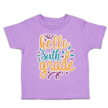 Toddler Clothes Hello Sixth Grade Style A Toddler Shirt Baby Clothes Cotton