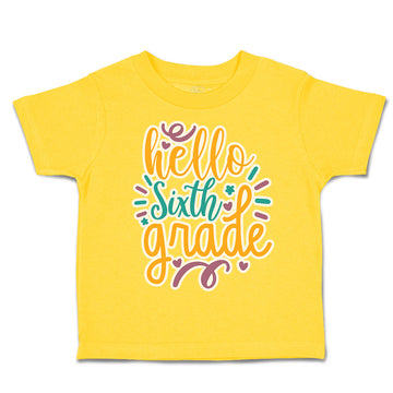 Toddler Clothes Hello Sixth Grade Style A Toddler Shirt Baby Clothes Cotton