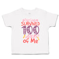 Toddler Clothes Third Grade Survived 100 Days of Me Toddler Shirt Cotton