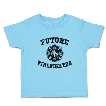 Cute Toddler Clothes Future Firefighter with Badge Toddler Shirt Cotton