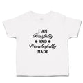 Toddler Clothes I Am Fearfully and Wonderfully Made Christian Bible Words Cotton