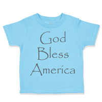 Toddler Clothes God Bless America Christian Jesus God Toddler Shirt Cotton