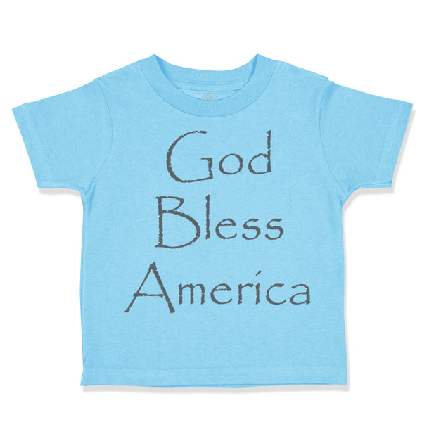 Toddler Clothes God Bless America Christian Jesus God Toddler Shirt Cotton