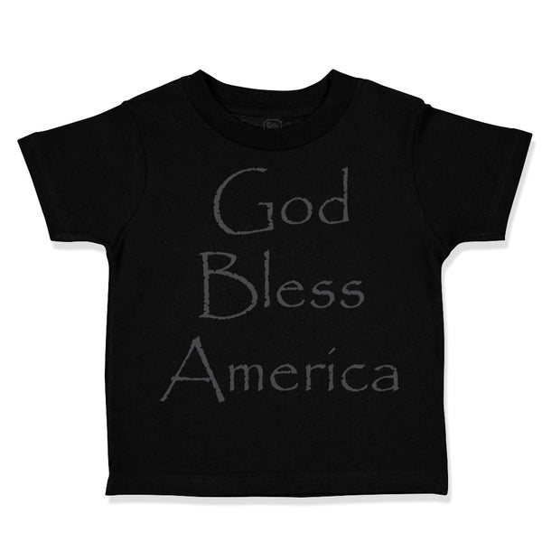 Toddler Clothes God Bless America Christian Jesus God Toddler Shirt Cotton