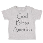 Toddler Clothes God Bless America Christian Jesus God Toddler Shirt Cotton