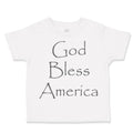 Toddler Clothes God Bless America Christian Jesus God Toddler Shirt Cotton