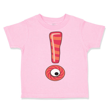 Toddler Clothes Exclamation Mark with Eye School Graduation Toddler Shirt Cotton