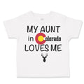 Toddler Clothes My Aunt in Colorado Loves Me Valentines Love Toddler Shirt