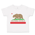 Toddler Clothes California Flag Toddler Shirt Baby Clothes Cotton