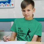 Eat. Sleep. Baseball. Repeat.Sport Man Hitting