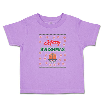 Toddler Clothes Merry Swishmas Basketball Sports Toddler Shirt Cotton