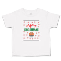 Toddler Clothes Merry Swishmas Basketball Sports Toddler Shirt Cotton