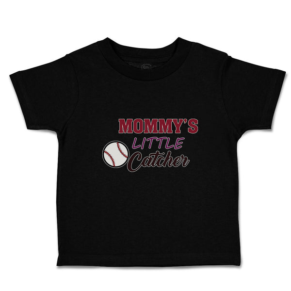 Toddler Clothes Mommy's Little Catcher Baseball Sports Toddler Shirt Cotton