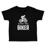 Toddler Clothes Daddy's Little Biker Sport Cycling Silhouette Toddler Shirt