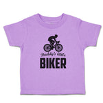 Toddler Clothes Daddy's Little Biker Sport Cycling Silhouette Toddler Shirt