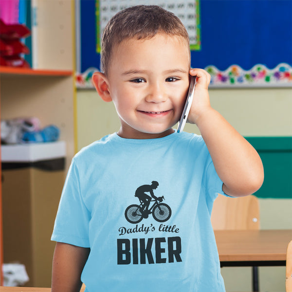 Daddy's Little Biker Sport Cycling Silhouette