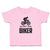 Toddler Clothes Daddy's Little Biker Sport Cycling Silhouette Toddler Shirt