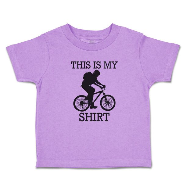 Toddler Clothes This Is My Shirt Sport Cycling Silhouette Toddler Shirt Cotton