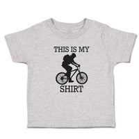 Toddler Clothes This Is My Shirt Sport Cycling Silhouette Toddler Shirt Cotton