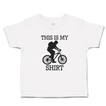Toddler Clothes This Is My Shirt Sport Cycling Silhouette Toddler Shirt Cotton