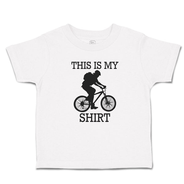 Toddler Clothes This Is My Shirt Sport Cycling Silhouette Toddler Shirt Cotton