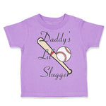 Toddler Clothes Daddy's Lil' Slugger Baseball Dad Father's Day Toddler Shirt