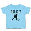 Cute Toddler Clothes Got Ice Sports Hockey Player Silhouette Toddler Shirt