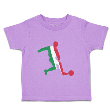 Toddler Clothes Soccer Player Italy Sports Soccer Toddler Shirt Cotton