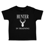 Cute Toddler Clothes Hunter in Training with Silhouette Deer Head and Horns