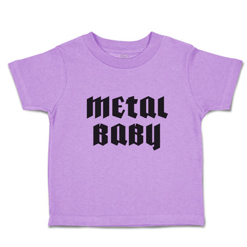 Toddler Clothes Metal Baby Text Silhouette Funny Toddler Shirt Cotton