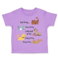 Toddler Clothes Soft Kitty Song Cat Lover Kitty Toddler Shirt Cotton