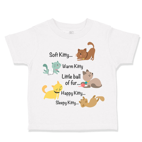 Toddler Clothes Soft Kitty Song Cat Lover Kitty Toddler Shirt Cotton