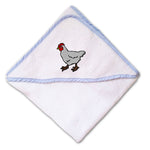 Baby Hooded Towel Farm Chicken Embroidery Kids Bath Robe Cotton - Cute Rascals