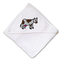 Baby Hooded Towel Farm Cow Side Body Embroidery Kids Bath Robe Cotton - Cute Rascals