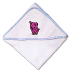 Baby Hooded Towel Cute Smiley Baby Pig Embroidery Kids Bath Robe Cotton - Cute Rascals