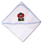 Baby Hooded Towel Clown Head Embroidery Kids Bath Robe Cotton - Cute Rascals