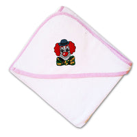 Baby Hooded Towel Clown Head Embroidery Kids Bath Robe Cotton - Cute Rascals