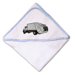 Baby Hooded Towel Garbage Truck Embroidery Kids Bath Robe Cotton - Cute Rascals