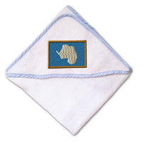 Baby Hooded Towel Antarctica Embroidery Kids Bath Robe Cotton - Cute Rascals