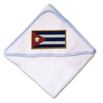 Baby Hooded Towel Cuba Embroidery Kids Bath Robe Cotton - Cute Rascals