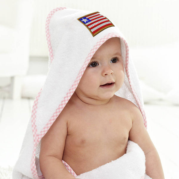 Baby Hooded Towel Liberia Embroidery Kids Bath Robe Cotton - Cute Rascals