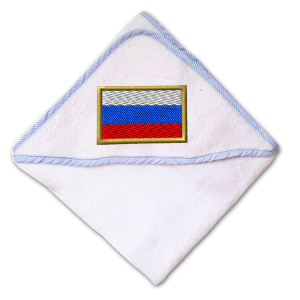 Baby Hooded Towel Russia Embroidery Kids Bath Robe Cotton - Cute Rascals