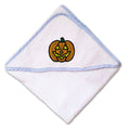 Baby Hooded Towel Pumpkin Embroidery Kids Bath Robe Cotton