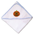 Baby Hooded Towel Scary Pumpkin Face Embroidery Kids Bath Robe Cotton