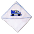 Baby Hooded Towel U.S. Mail Truck post Embroidery Kids Bath Robe Cotton