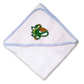 Baby Hooded Towel Dragon Sports Mascot Embroidery Kids Bath Robe Cotton