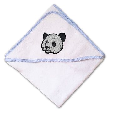 Baby Hooded Towel Panda Sports Mascots Embroidery Kids Bath Robe Cotton