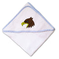 Baby Hooded Towel Animal Hawks Bird Mascot Embroidery Kids Bath Robe Cotton